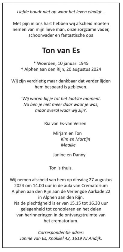 rouwadvertentietve